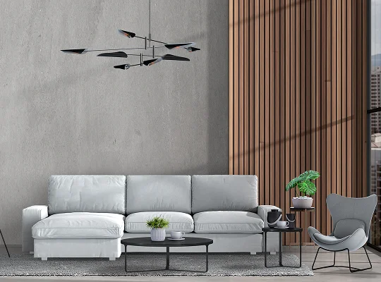 a white couch in a room